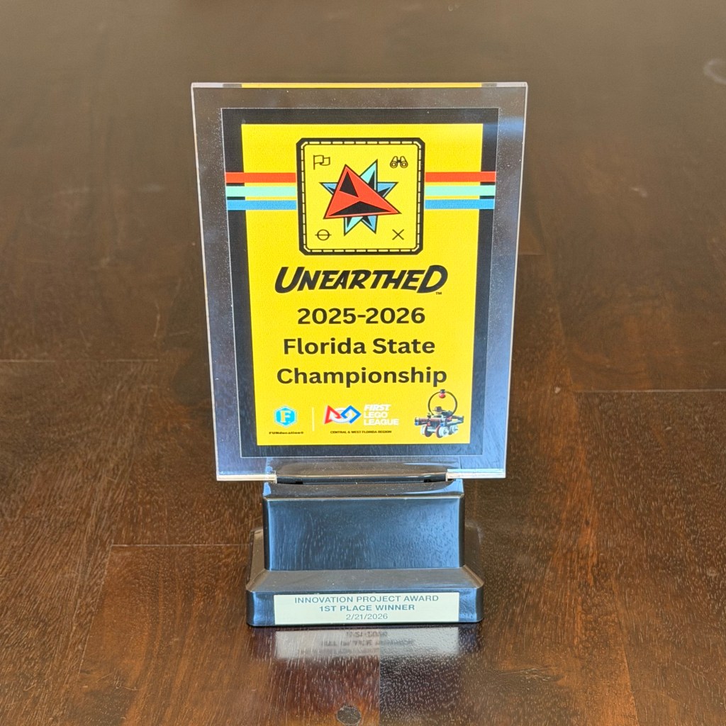 Unearthed – Florida State Championship – 1st Place Innovation Winner&nbsp;2026-02-21